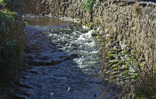 23212TGROS-Sunlit stream, Colwyn Bay