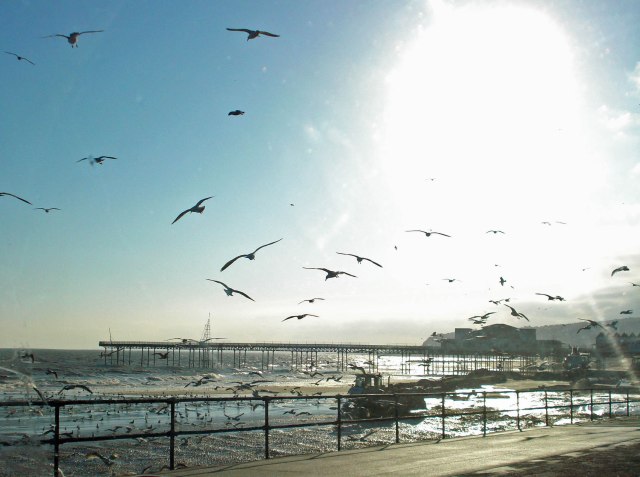 Pumping sand onto Colwyn Bay beach 13-4-1-TGROS-Building a beach 1