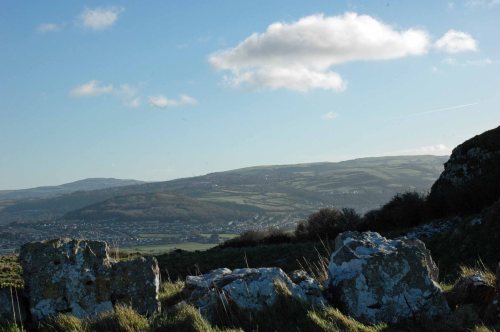 View from the top of the Little Orme across Rhos-on-Sea