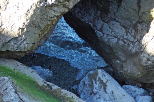 140206-Little Orme 23- Sea coming back under rocks