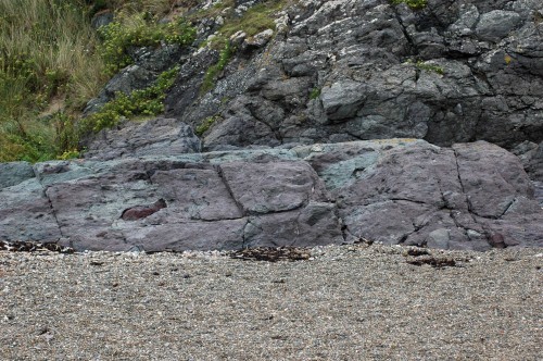 Colourful rock formation