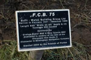 One of many plaques that now commemorate the sacrificed vessels