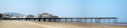 Colwyn Bay Pier, in a sad and dilapidated state